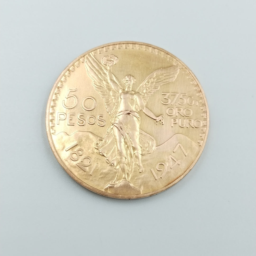 K1 41,60 GRMS 21 K IDENTIFICACIÓN MONEDA NOMINATIVA MONEDAS PESOS 50 PESOS (SEMINUEVO)