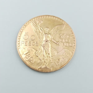 Moneda Centenario Cincuenta Pesos Oro Mexicano 21.6K