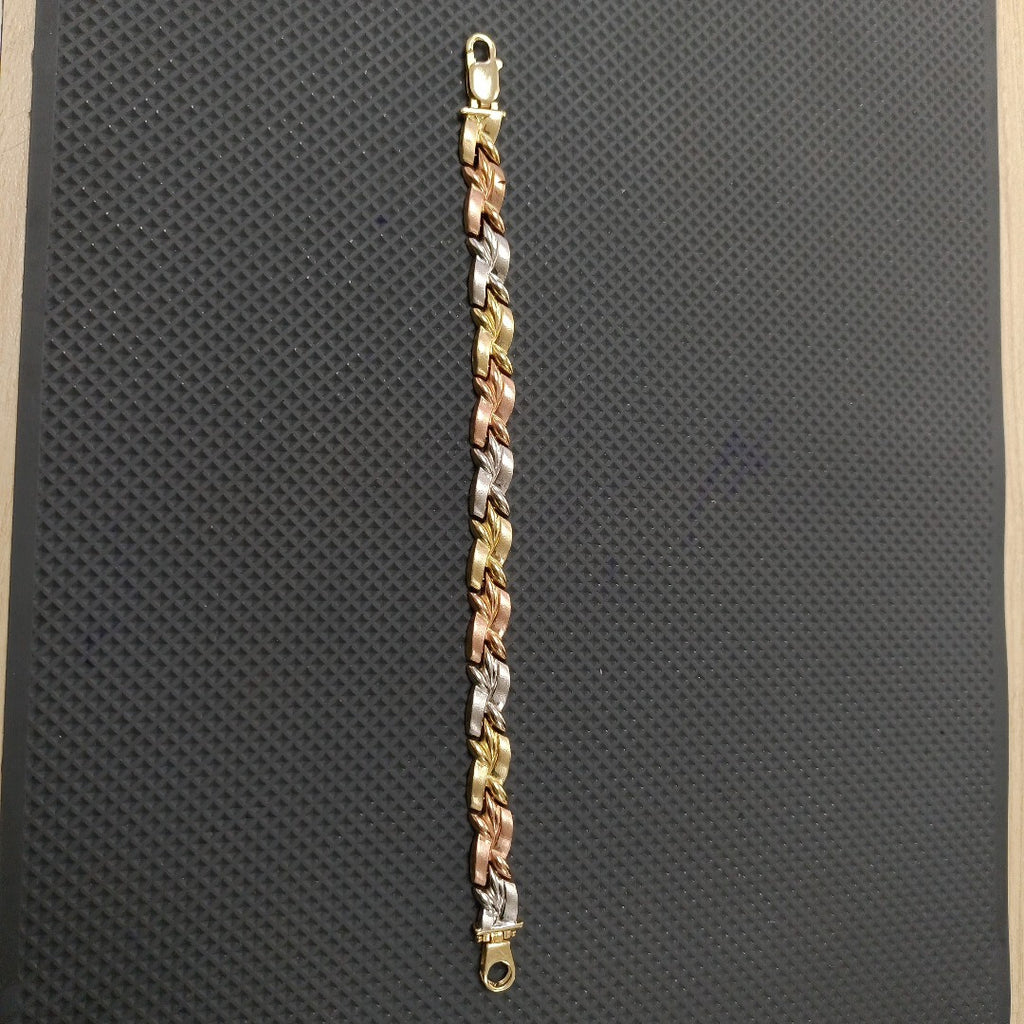 PULSERA ORO COMBINADO 10 K 12,00 GRMS (SEMINUEVO)