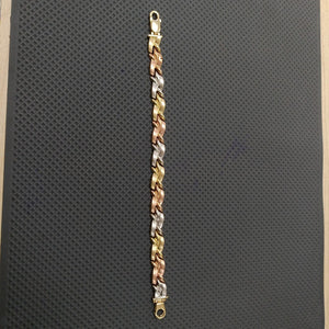 PULSERA ORO COMBINADO 10 K 12,00 GRMS (SEMINUEVO)