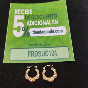 ARRACADAS PAR ORO 14 K 2.6 GRMS (SEMINUEVO)