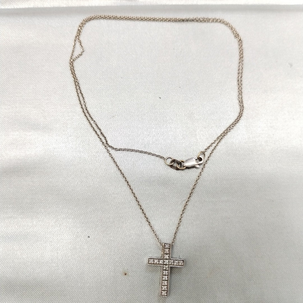 GARGANTILLA ORO, ORO BLANCO 10 K 2.4 GRMS (SEMINUEVO)