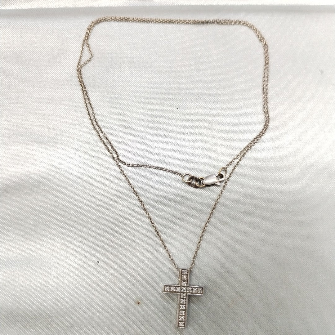 GARGANTILLA ORO, ORO BLANCO 10 K 2.4 GRMS (SEMINUEVO)