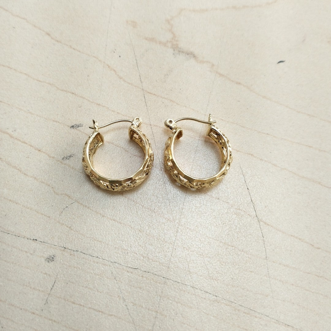 ARRACADAS PAR ORO 14 K 5.1 GRMS (SEMINUEVO)