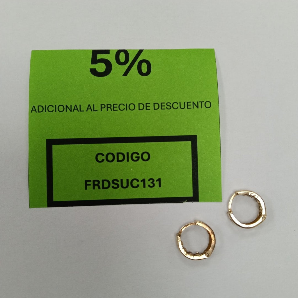 ARRACADAS PAR ORO 10 K 1,40 GRMS (SEMINUEVO)
