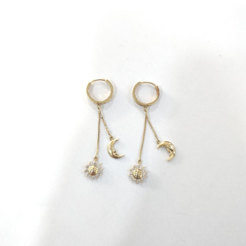 ARETES PAR ORO 14 K 3,00 GRMS (SEMINUEVO)