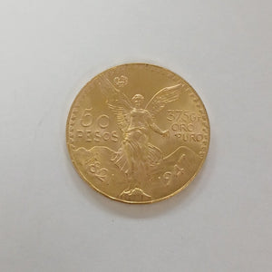Moneda Centenario Cincuenta Pesos Oro Mexicano 21.6K