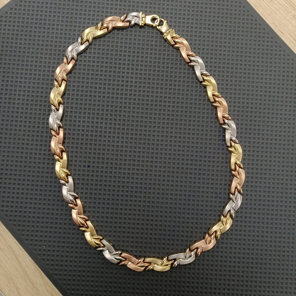 GARGANTILLA ORO COMBINADO 10 K 25,40 GRMS (SEMINUEVO)