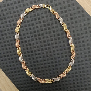 GARGANTILLA ORO COMBINADO 10 K 25,40 GRMS (SEMINUEVO)