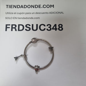DIJE, PULSERA RIGIDA PLATA 17.8 GRMS (SEMINUEVO)