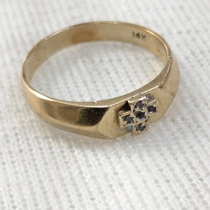 ANILLO ORO 14 K 4.6 GRMS (SEMINUEVO)