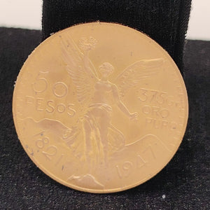 Moneda Centenario Cincuenta Pesos Oro Mexicano 21.6K