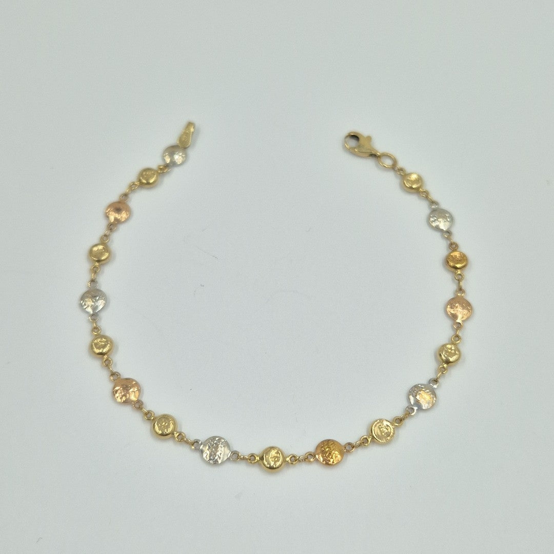 PULSERA ORO COMBINADO 14 K 3,00 GRMS (SEMINUEVO)