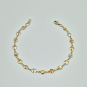 PULSERA ORO COMBINADO 14 K 3,00 GRMS (SEMINUEVO)