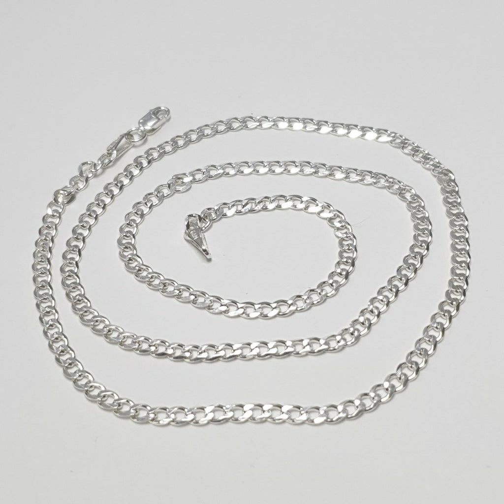 CADENA BARBADA PLATA .925 50 CM 7.62 GR (NUEVO)