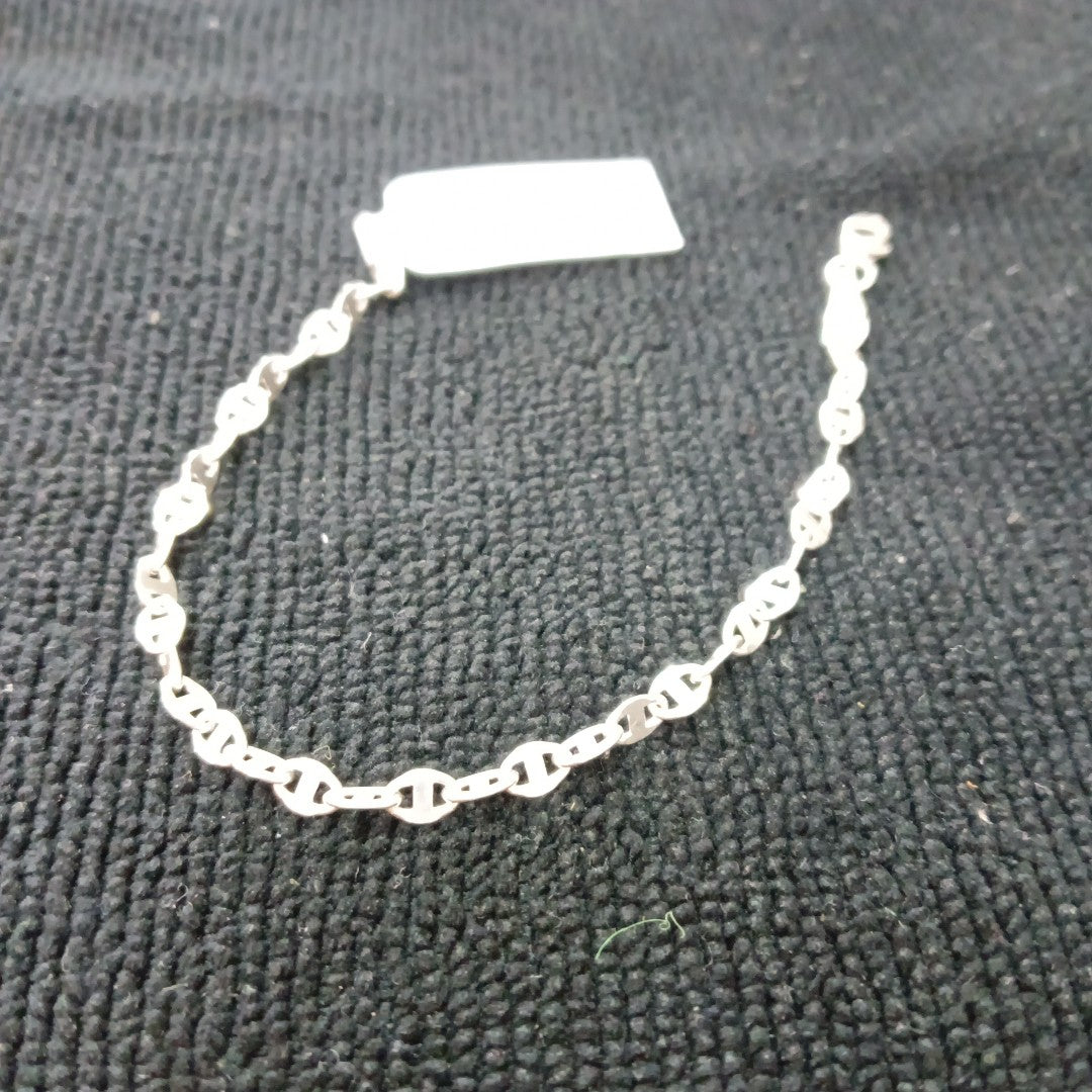 PULSERA TEJIDO ESPECIAL PLATA .925 18 CM 3.3 GR (NUEVO)
