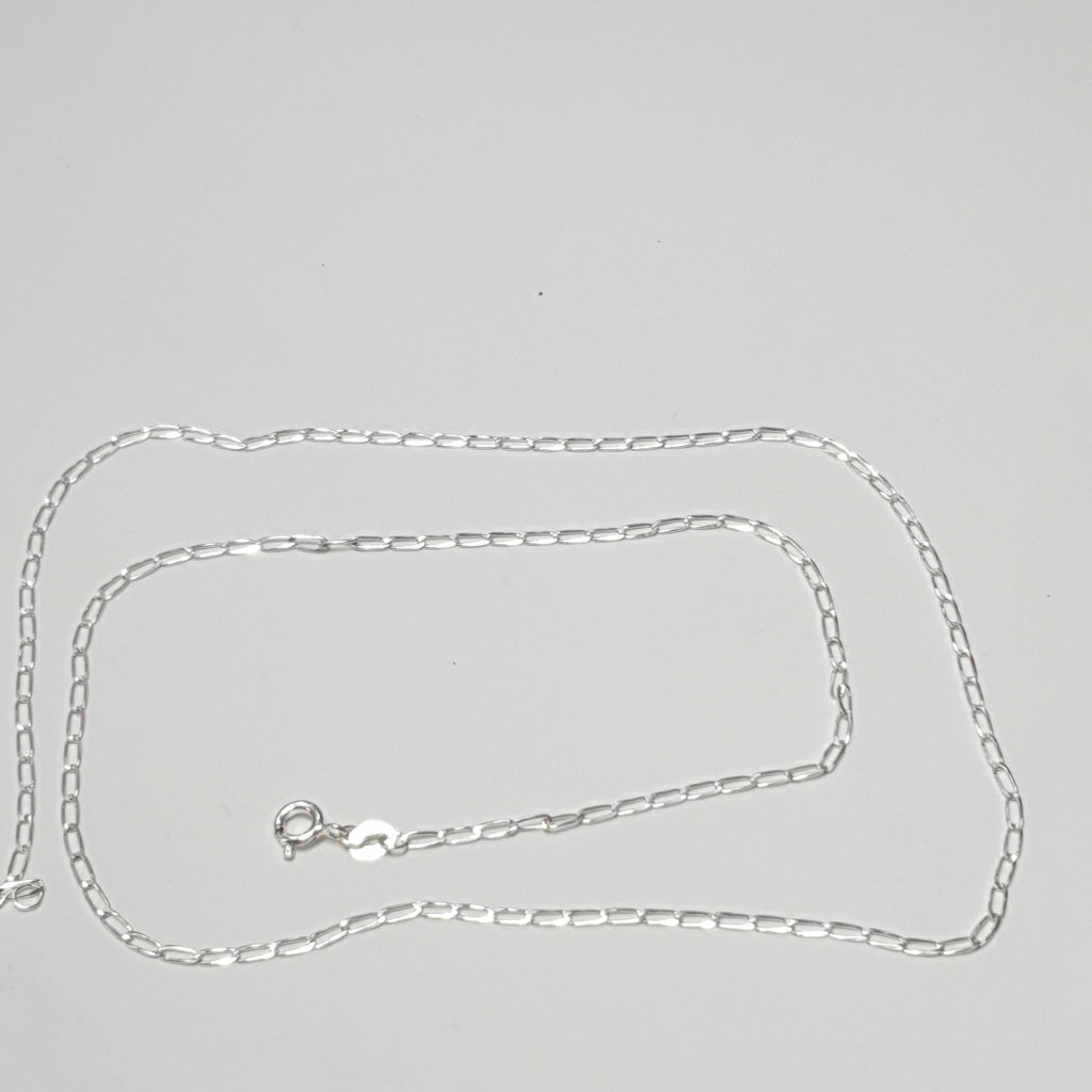 CADENA TEJIDO ESLABONES PLATA .925 60 CM 2.9 GR (NUEVO)