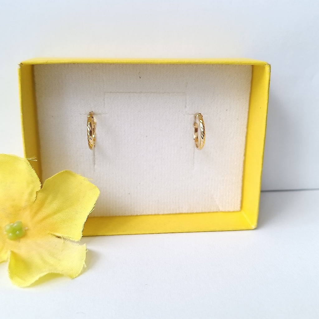 ARRACADAS PAR ORO 14 K 0.7 GRMS (SEMINUEVO)