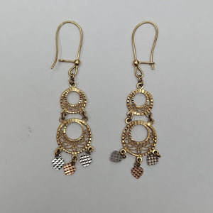 ARETES PAR ORO 14 K 3.6 GRMS (SEMINUEVO)