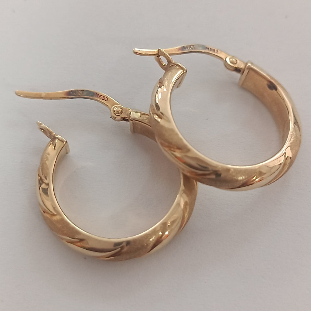 ARRACADAS PAR ORO 14 K 2.1 GRMS (SEMINUEVO)
