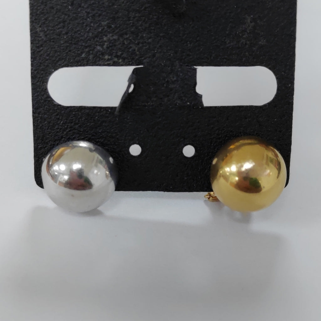 ARETES PAR ORO COMBINADO 14 K 3,80 GRMS (SEMINUEVO)