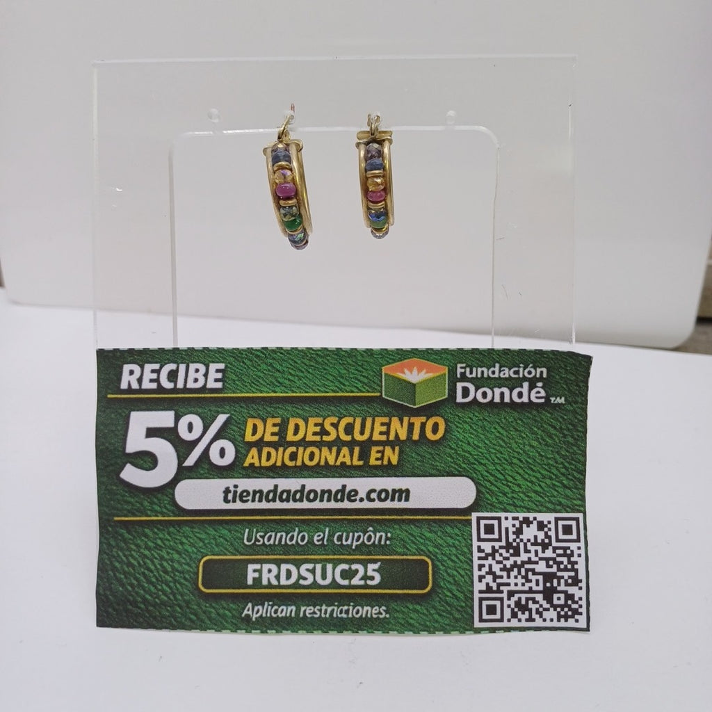 ARRACADAS PAR ORO 14 K 4,90 GRMS (SEMINUEVO)