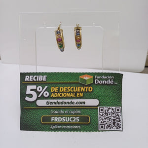 ARRACADAS PAR ORO 14 K 4,90 GRMS (SEMINUEVO)