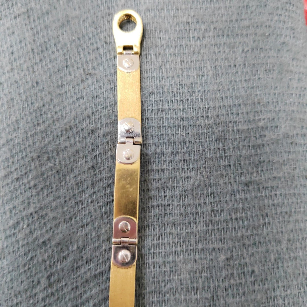 PULSERA ORO COMBINADO 14 K 12,40 GRMS (SEMINUEVO)