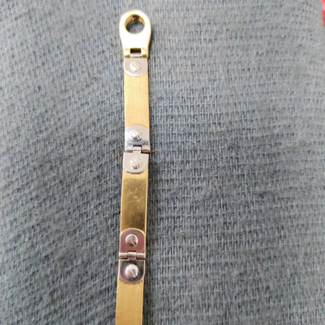 PULSERA ORO COMBINADO 14 K 12,40 GRMS (SEMINUEVO)