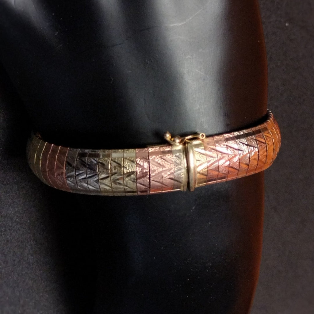 PULSERA ORO COMBINADO 14 K 19,50 GRMS (SEMINUEVO)