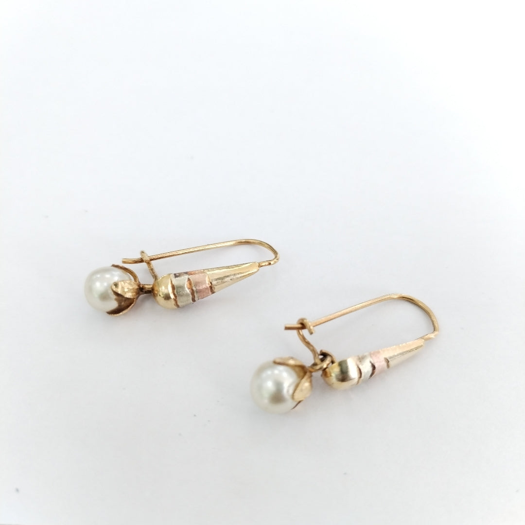 ARETES PAR ORO 10 K 1.3 GRMS (SEMINUEVO)