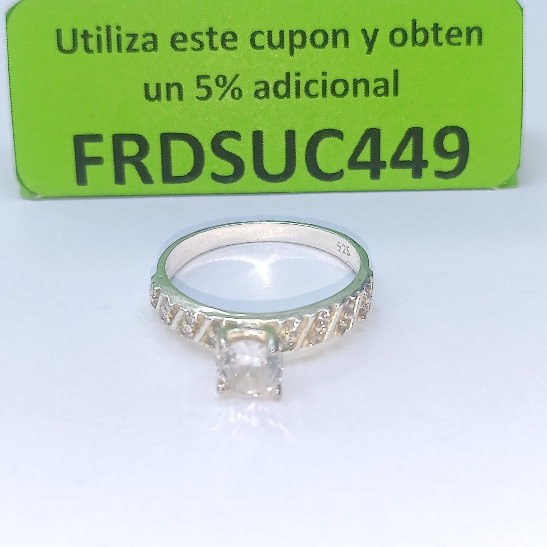 ANILLITO, SOLITARIO PLATA 2.8 GRMS (SEMINUEVO)