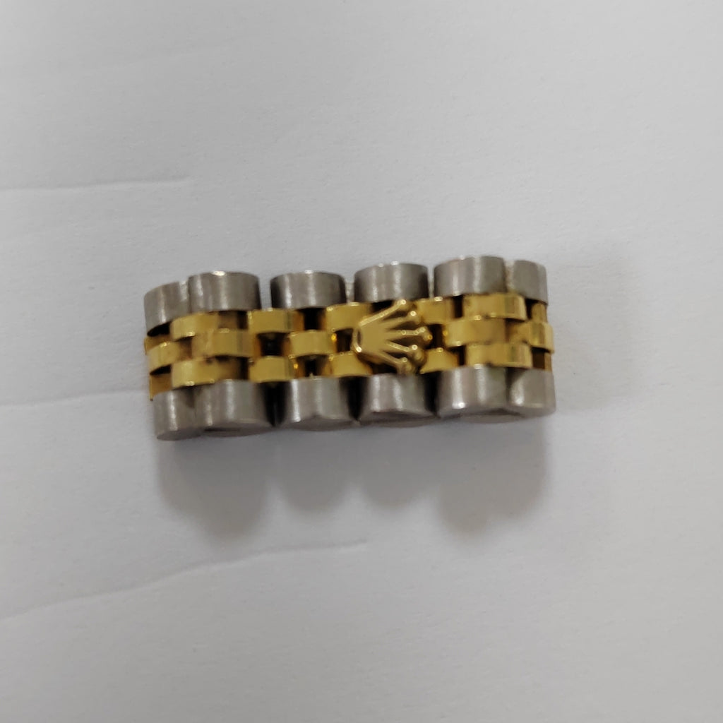 ANILLO ORO COMBINADO 14 K 7,60 GRMS (SEMINUEVO)