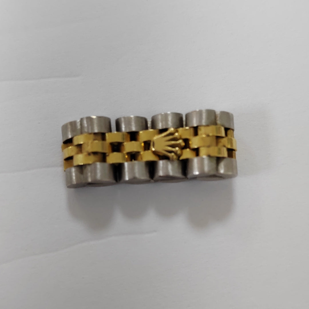ANILLO ORO COMBINADO 14 K 7,60 GRMS (SEMINUEVO)