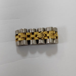 ANILLO ORO COMBINADO 14 K 7,60 GRMS (SEMINUEVO)