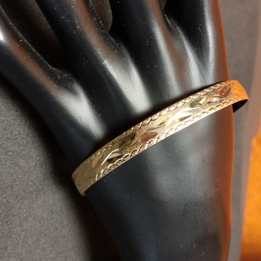 PULSERA RIGIDA ORO 14 K 9,60 GRMS (SEMINUEVO)