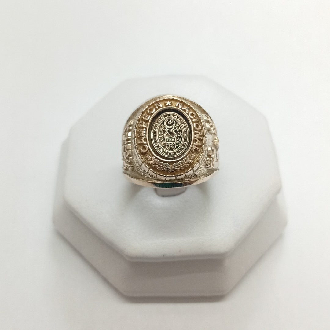 ANILLO CONMEMORATIVO ORO 8 K 13.3 GRMS (SEMINUEVO)