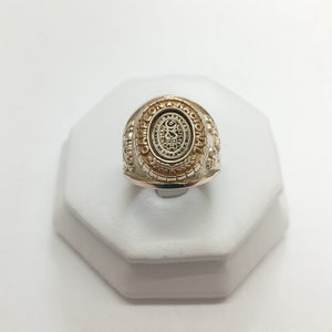 ANILLO CONMEMORATIVO ORO 8 K 13.3 GRMS (SEMINUEVO)