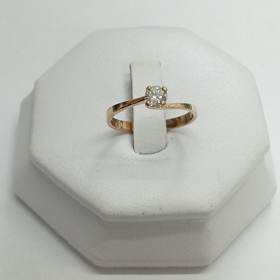 SOLITARIO ORO 14 K 1.5 GRMS (SEMINUEVO)