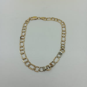 PULSERA ORO,ORO BLANCO 14 K 6,60 GRMS (SEMINUEVO)