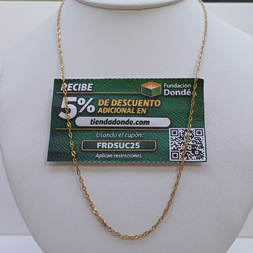 CADENA ORO 14 K 3.3 GRMS (SEMINUEVO)