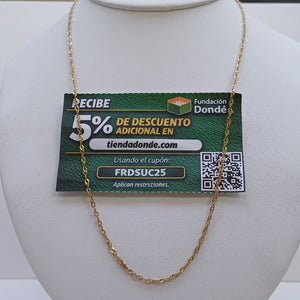 CADENA ORO 14 K 3.3 GRMS (SEMINUEVO)