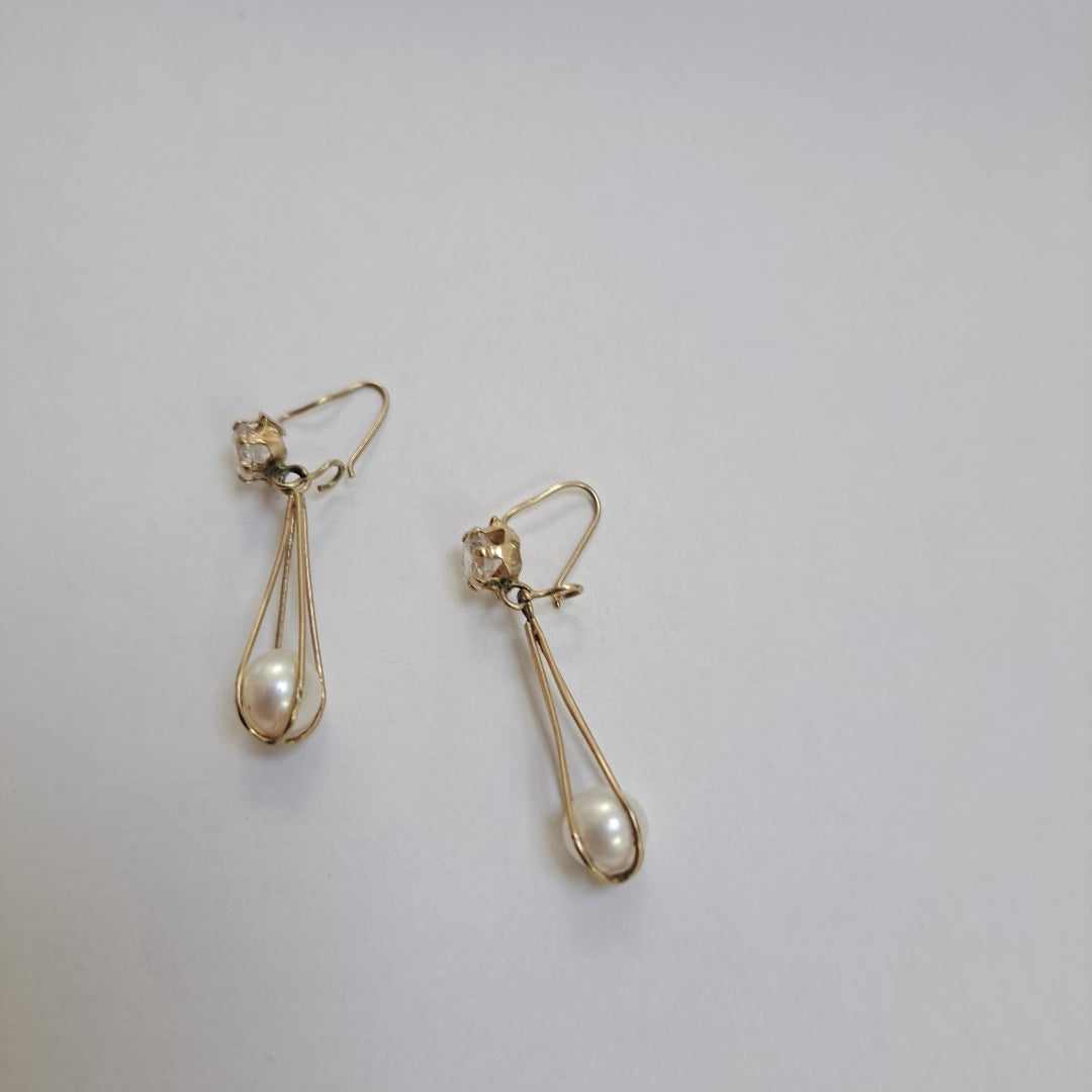 ARETES PAR ORO 10 K 2,10 GRMS (SEMINUEVO)
