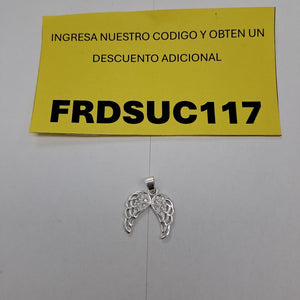 DIJE ALAS C/CIRCONIAS PLATA .925 2.3 GR (NUEVO)