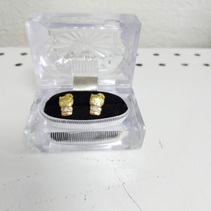 BROQUELES PAR ORO 14 K 0,90 GRMS (SEMINUEVO)