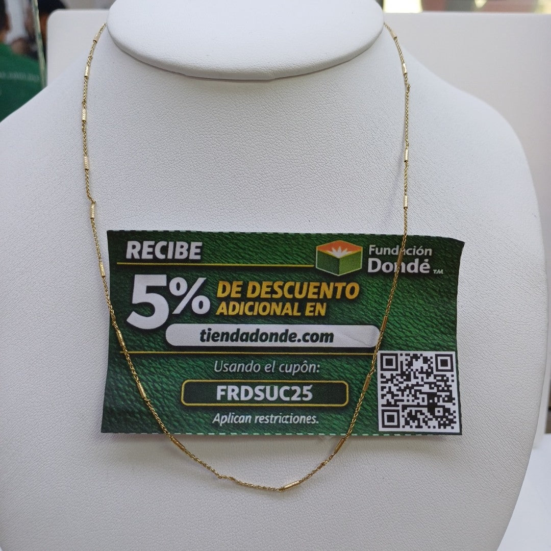 GARGANTILLA ORO 14 K 2,40 GRMS (SEMINUEVO)