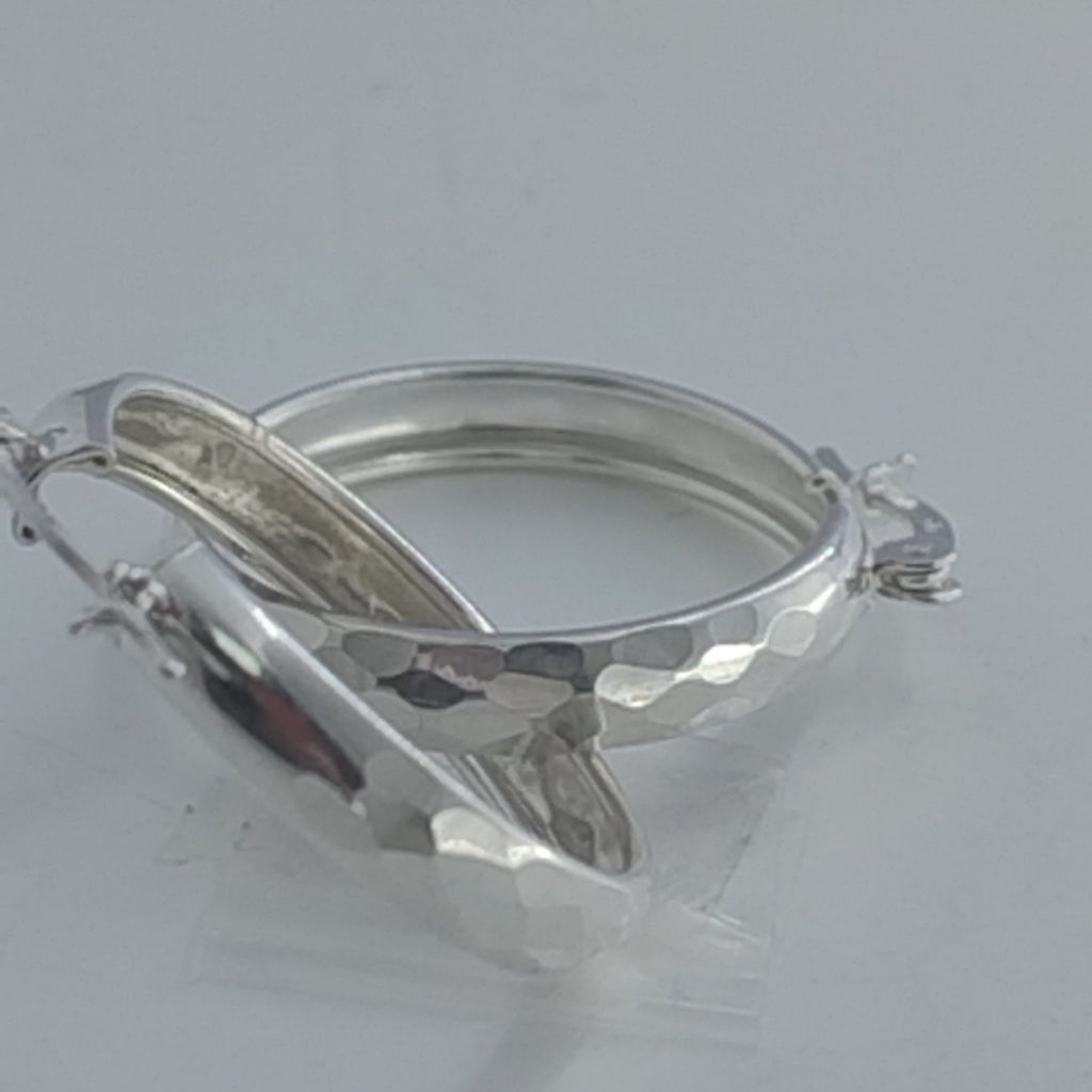 ARETES ARRACADAS FACETADAS PLATA .925 2.8 GR (NUEVO)