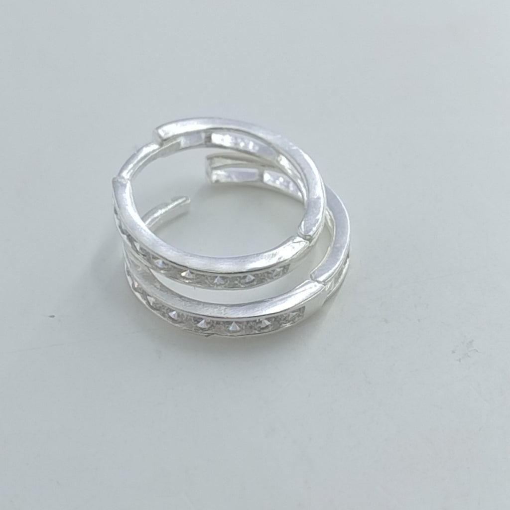 ARRACADAS C/CIRCONIAS PLATA .925 2.1 GR (NUEVO)