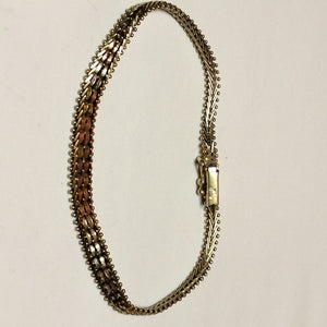 PULSERA ORO COMBINADO 14 K 7,90 GRMS (SEMINUEVO)