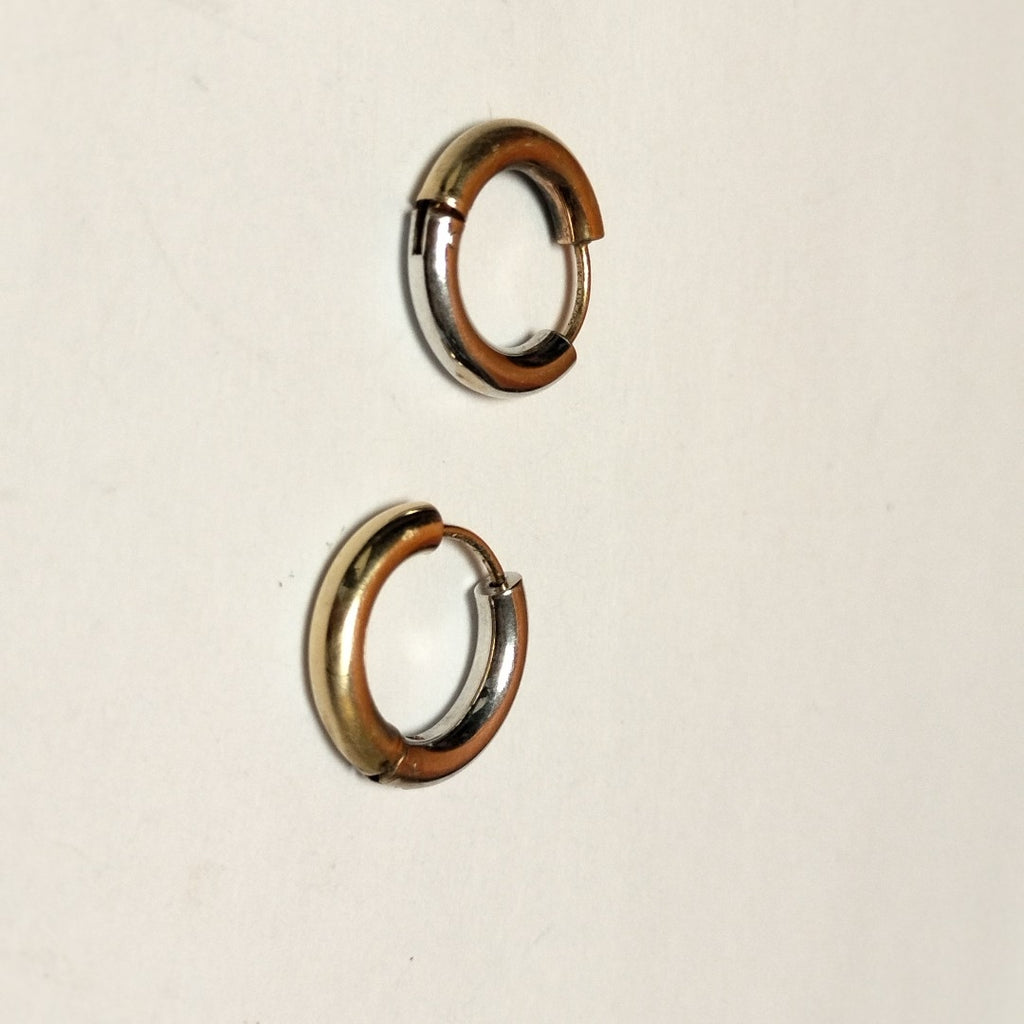 ARRACADAS PAR ORO COMBINADO 14 K 1,90 GRMS (SEMINUEVO)